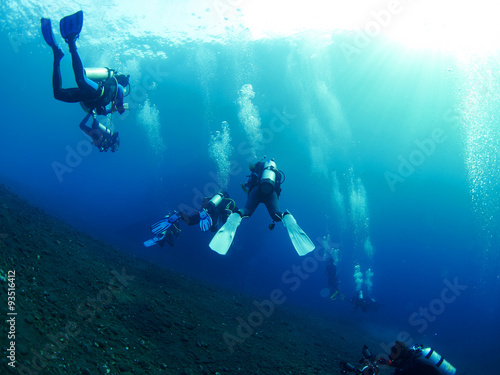 Wallpaper Mural Scuba diver with coral Torontodigital.ca