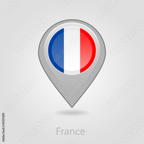 France flag pin map icon, vector illustration Free Download France flag pin map icon, vector illustration - GFXLoad