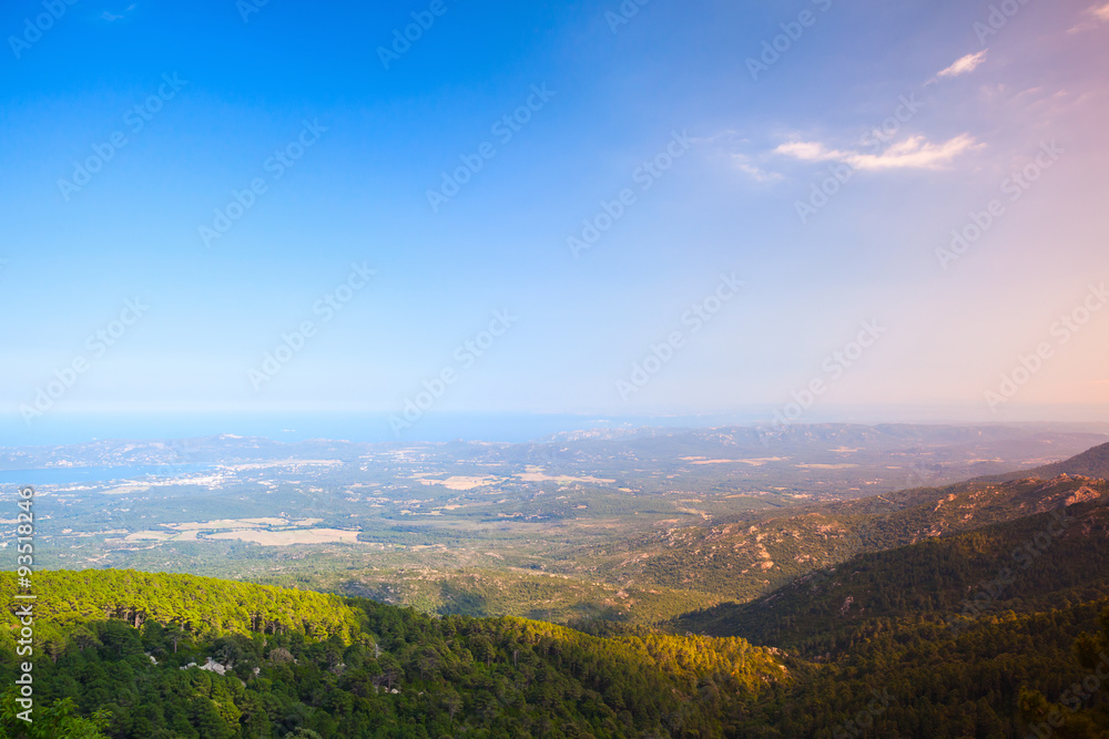Wild coastal landscape of Corsica. France