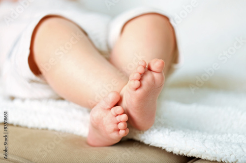 Baby legs, closeup