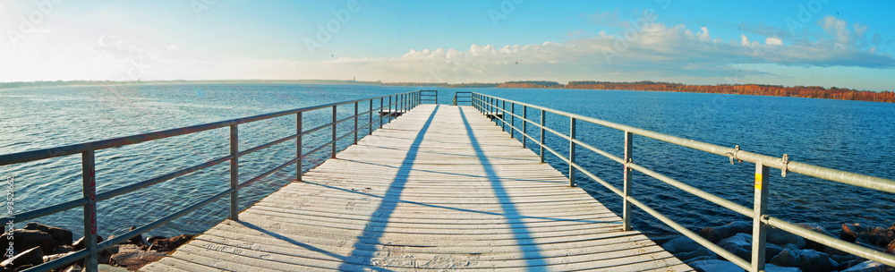 Fototapeta premium Bootssteg Panorama