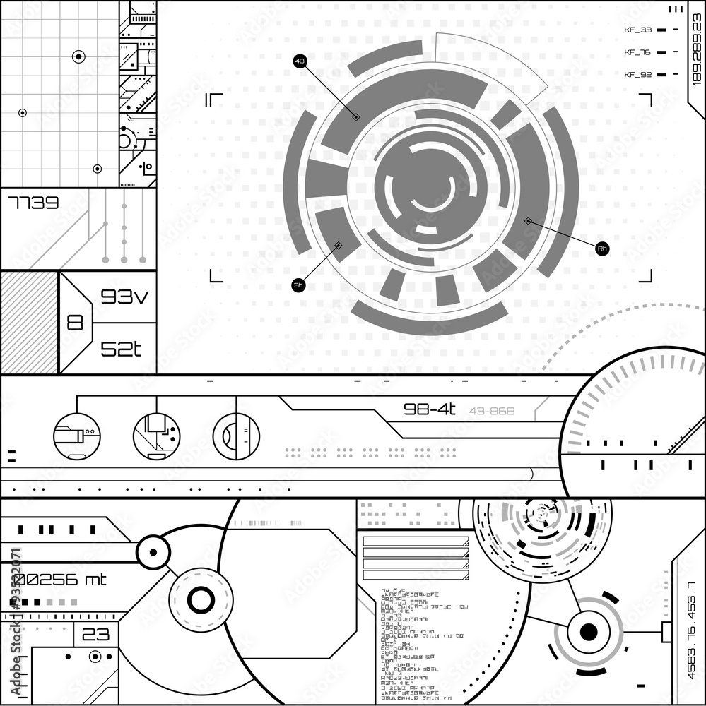 Obraz premium Futuristic graphic user interface