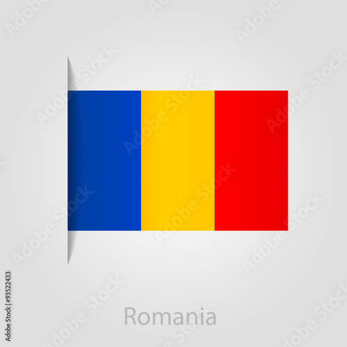 Romanian flag  vector illustration