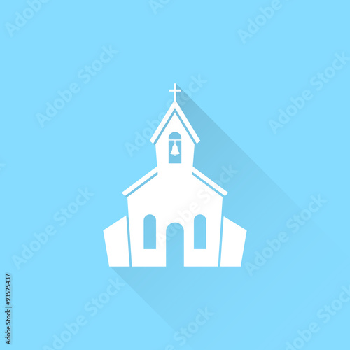 Church vector icon.
