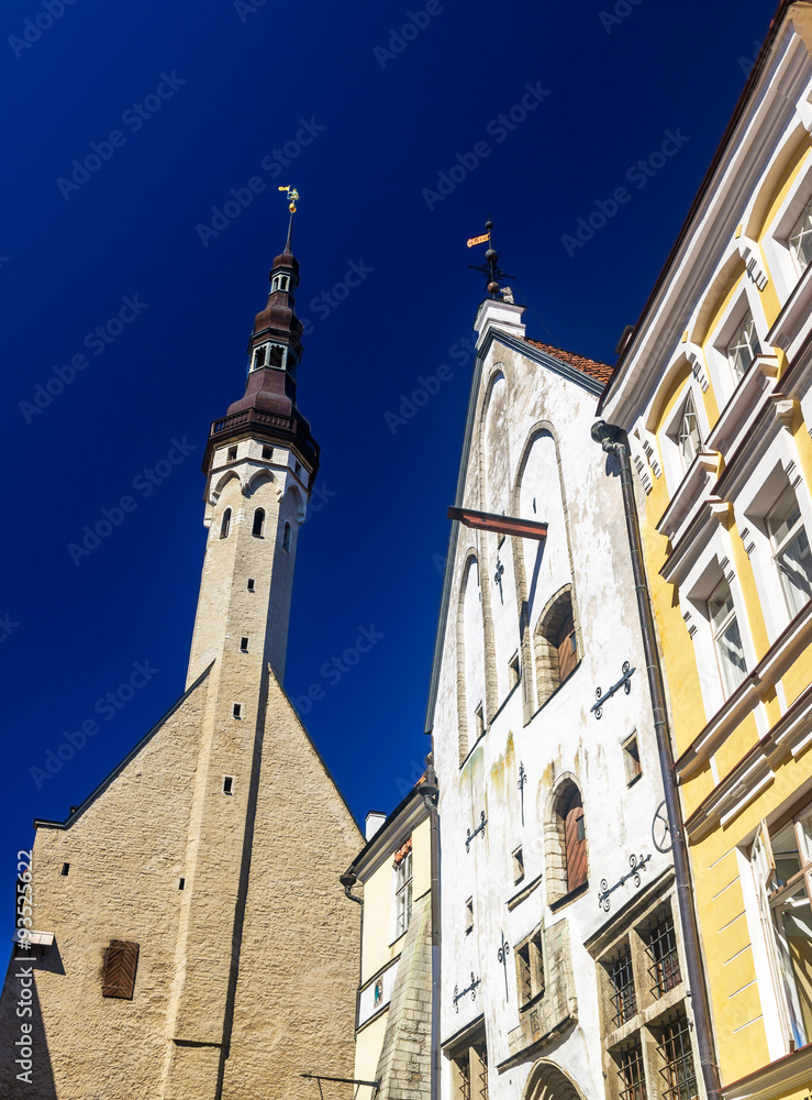 Tower of the city hall of Tallinn - Estonia