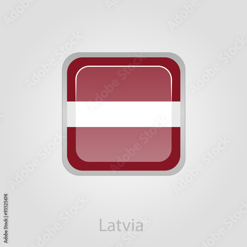 Free Download Latvian flag button, vector illustration - GFXLoad