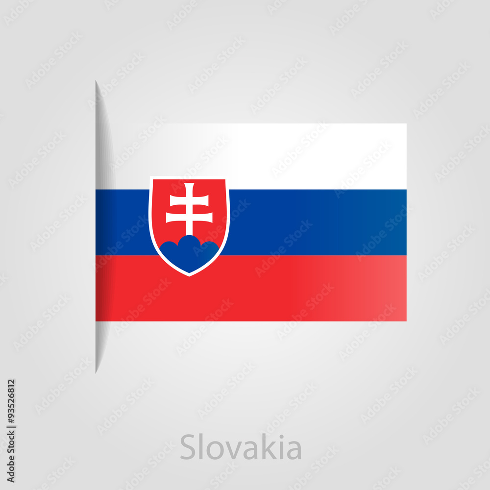 Slovakia flag, vector illustration Slovakia flag, vector illustration