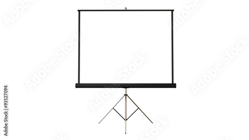 whiteboard flip board paper presentation on white background