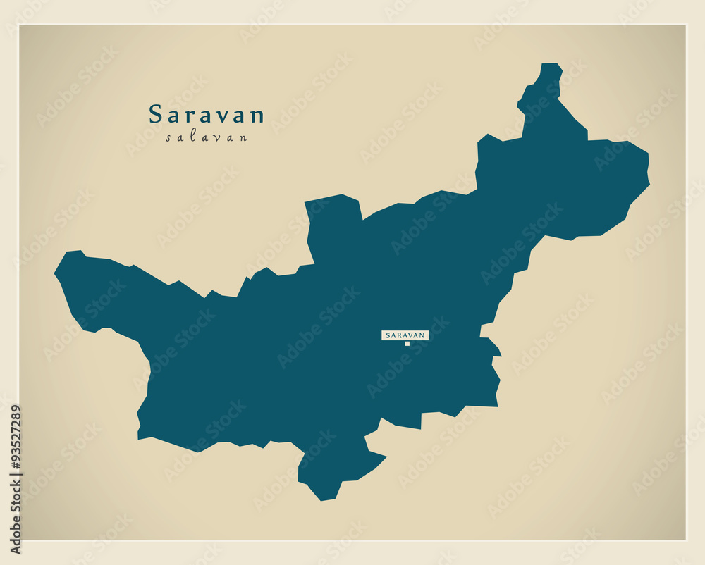 Modern Map - Saravan LA