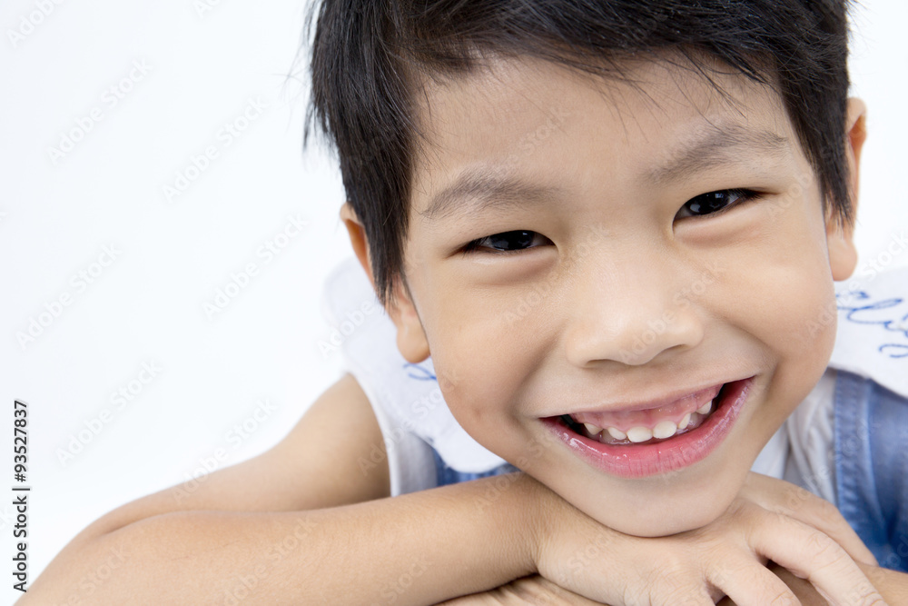 Portrait of asian happy boy looking at camera Portrait of asian happy boy looking at camera