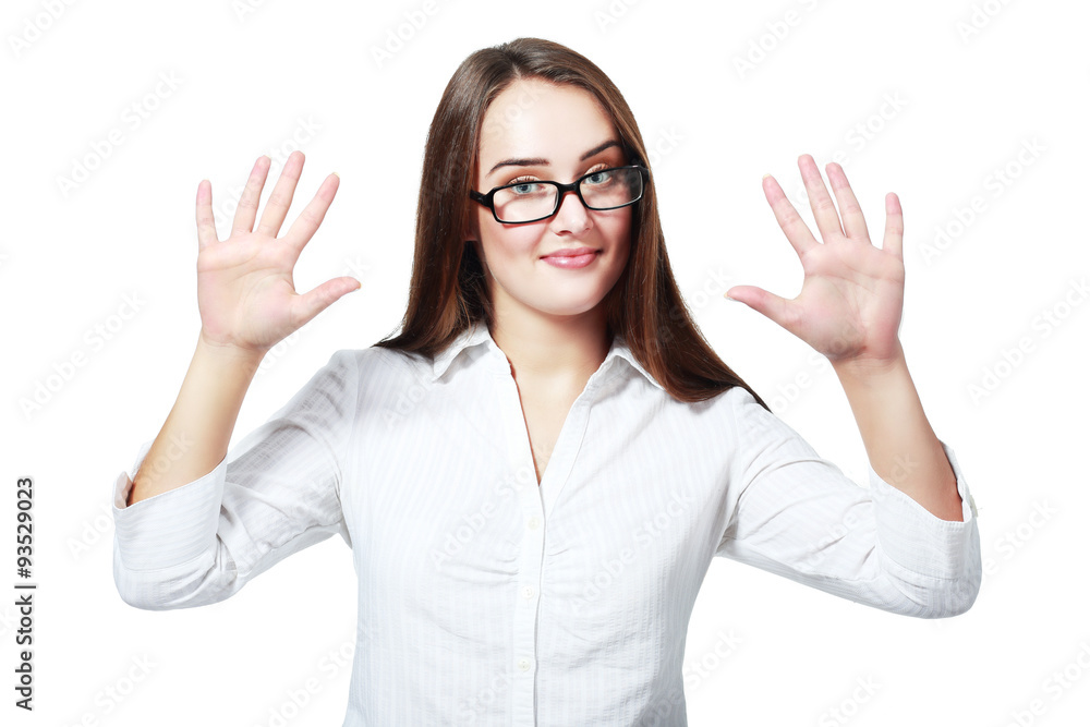 showing ten fingers showing ten fingers