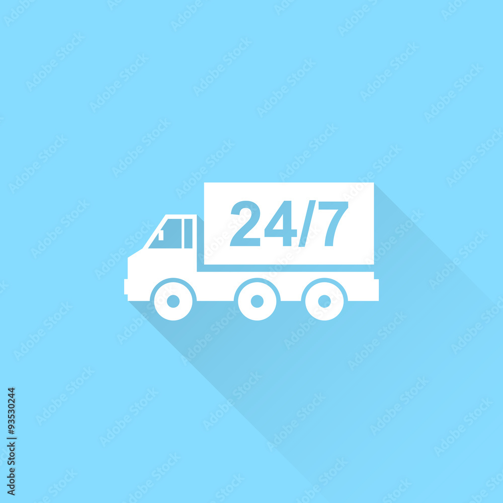 Home delivery. Truck vector icon. Home delivery. Truck vector icon.