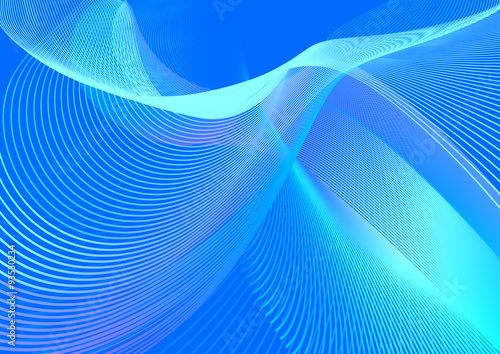 Abstract futuristic blue line art background