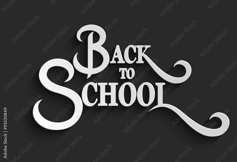 Back to School lettering Greeting Card Back to School lettering Greeting Card