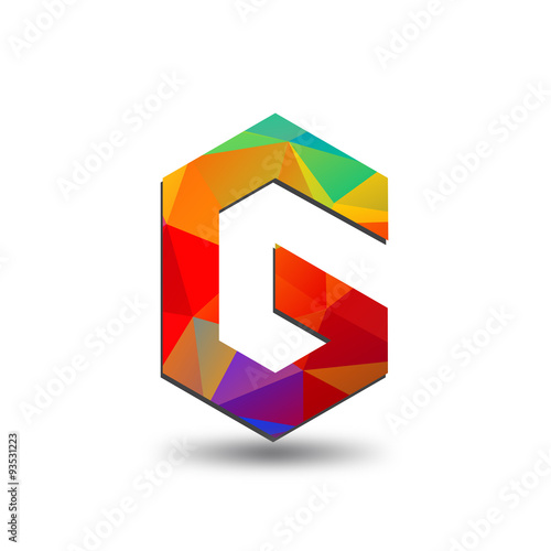 Free Download colorful triangular initial logo G - GFXLoad