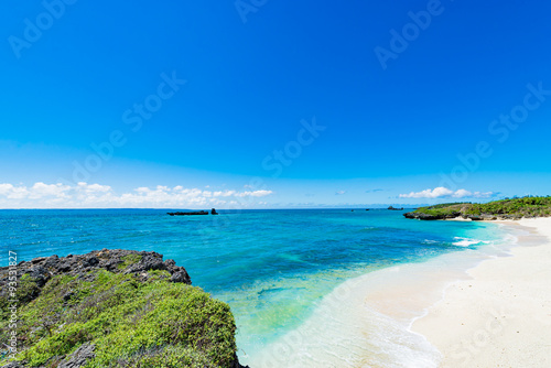 Sea, coast, landscape. Okinawa, Japan, Asia.