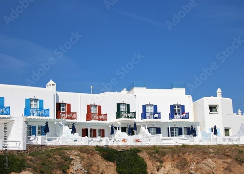 Houses in the island of Mykonos