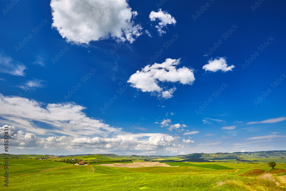 Landscape of Val d'Orcia province. Tuscany, Italy. Landscape of Val d'Orcia province. Tuscany, Italy.