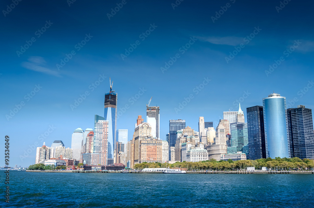 New York  City, Manhattan Skyline, New York City, USA