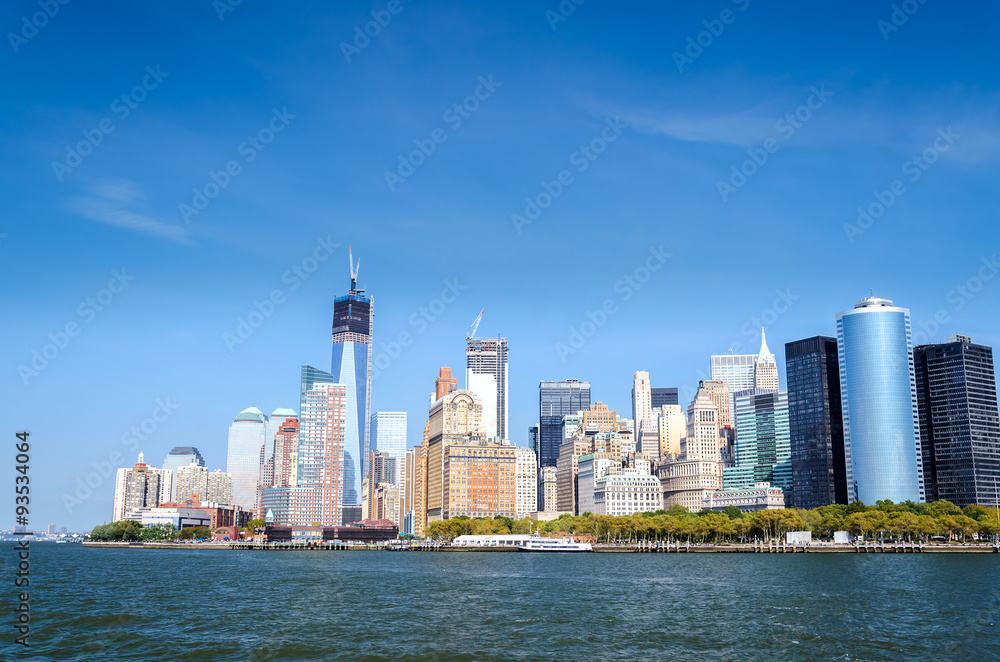 New York  City, Manhattan Skyline, New York City, USA