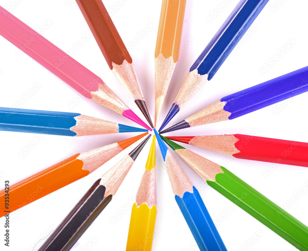 Color Pencil isolated white background Color Pencil isolated white background