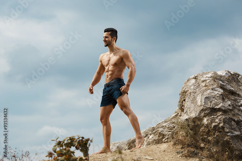 Muscular naked man
