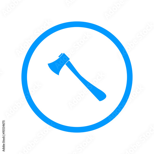 The ax icon. Axe symbol.