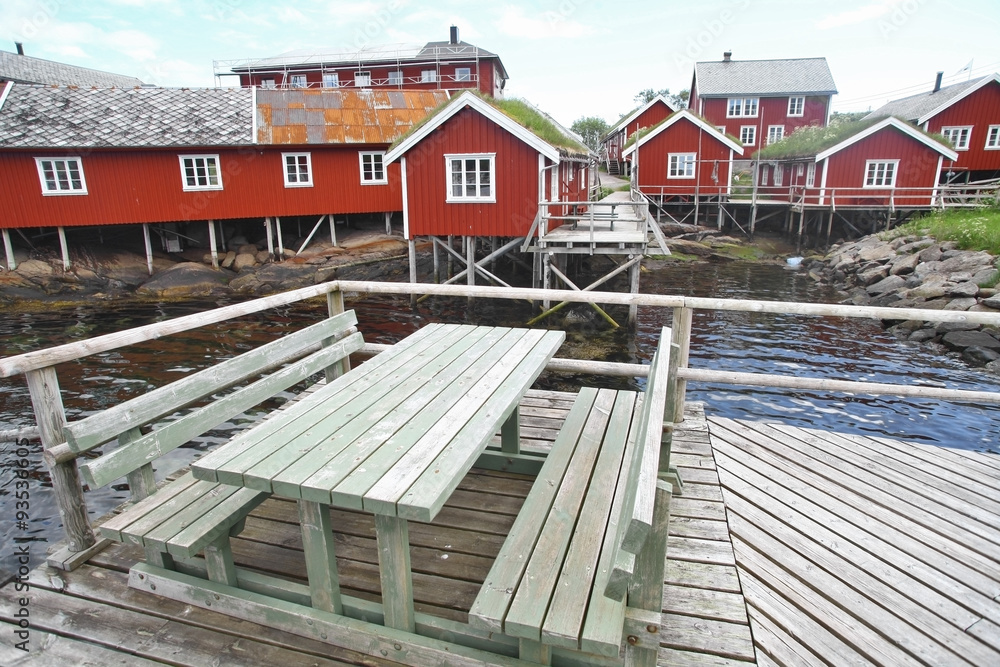 Traditional houses in Lofoten, Norway