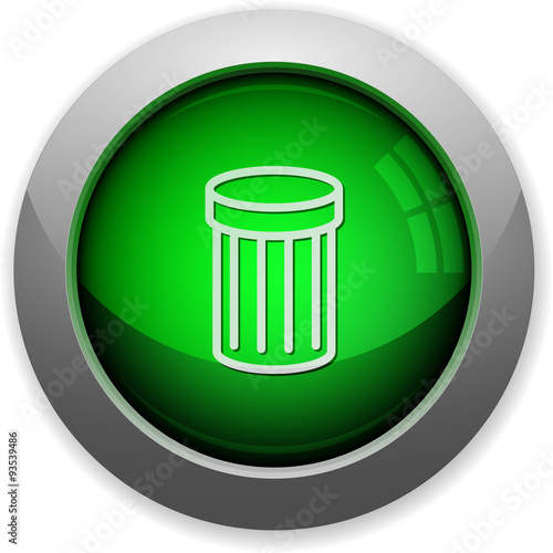 Green trash button