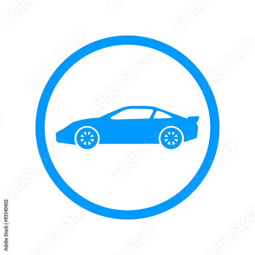 Car icon. Flat design style