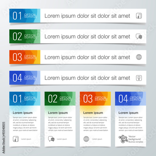Infographics Web Banner & Label Design