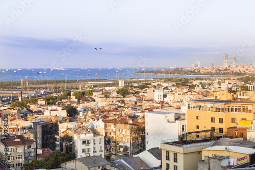 Sights of Istanbul. View of city. Streets, monuments, hotels and Marmara sea. © Marcin Chodorowski