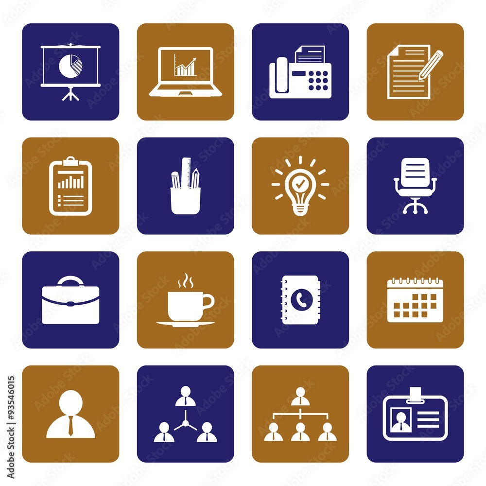Office icons. Organization icon. Vector Illustration. EPS10 Office icons. Organization icon. Vector Illustration. EPS10