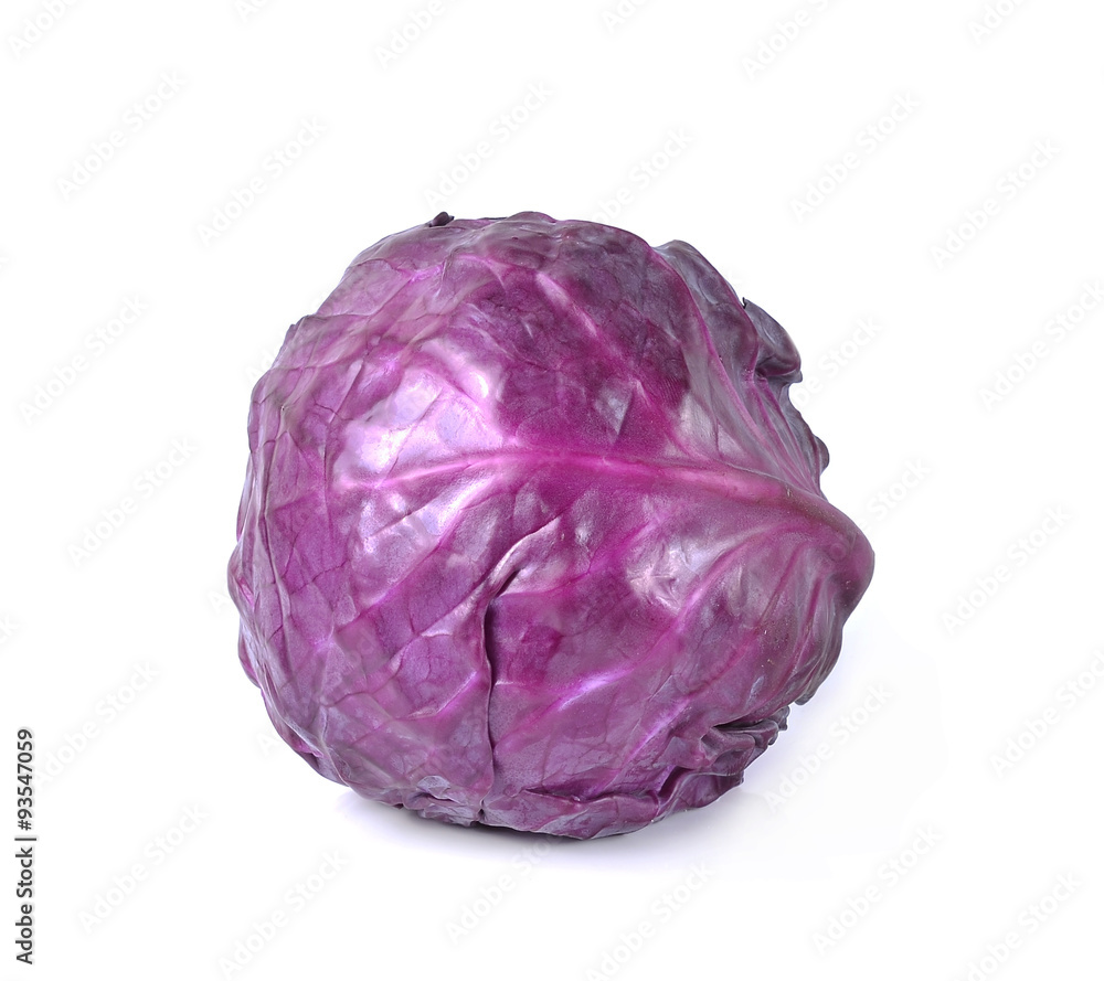 Red cabbage isolated over a white background. Red cabbage isolated over a white background.