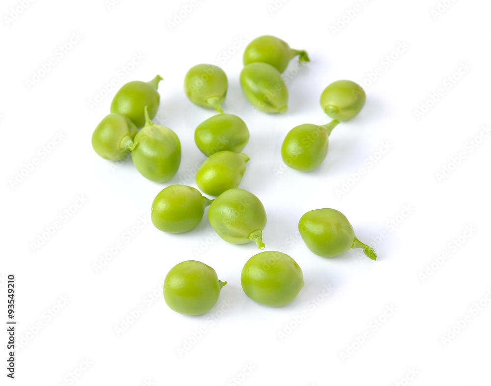 fresh peas isolated on white background fresh peas isolated on white background