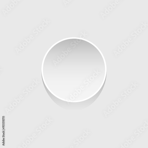 white blank paper circle vector
