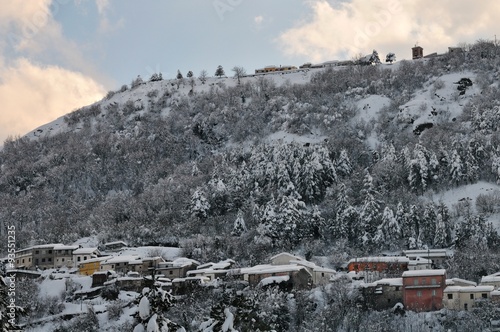 Borghi del Molise, Bojano (CB), panorama invernale photo