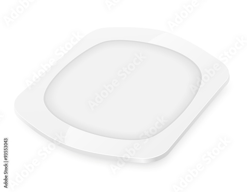porcelain plate vector illustration