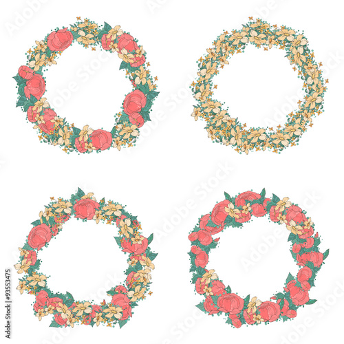 Floral wreath set