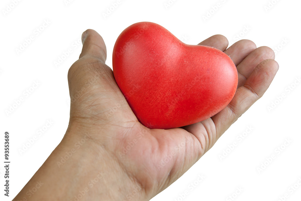 Obraz premium handle with heart care