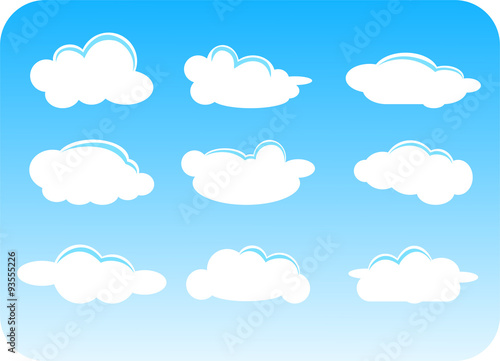 set of clouds for you design