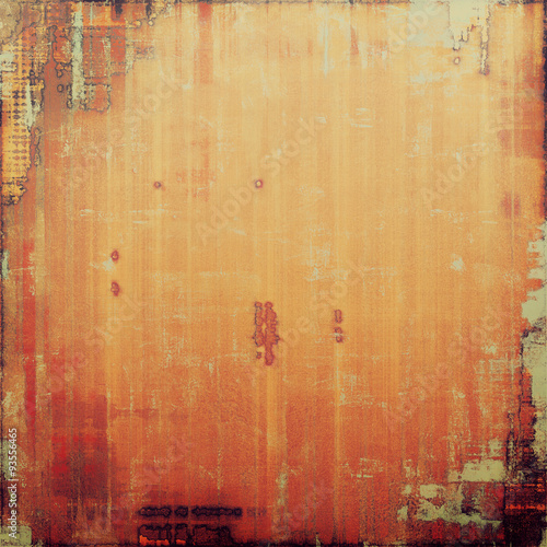 Grunge retro texture, elegant old-style background. With different color patterns: yellow (beige); brown; gray; red (orange) © iulias