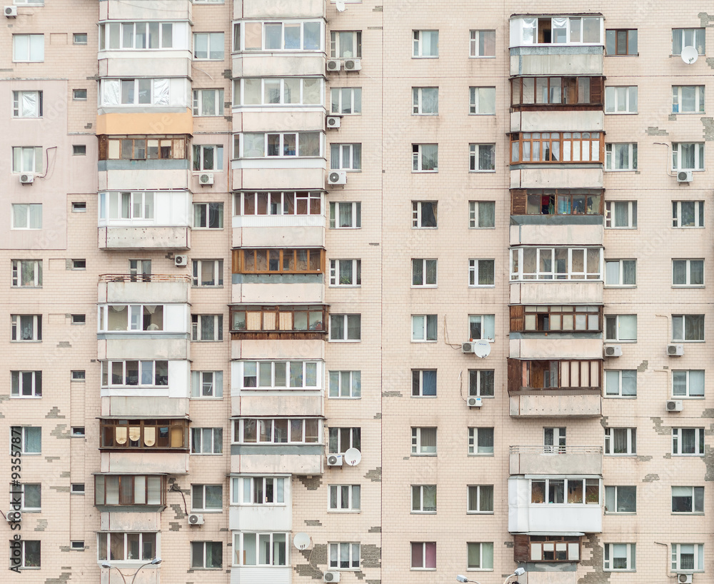 Balconies in a modern pre-fabricated house Balconies in a modern pre-fabricated house