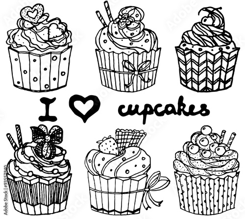 Cupcakes Icon Set