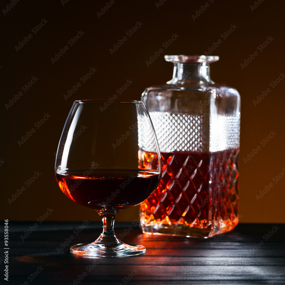 Snifter with brandy Snifter with brandy