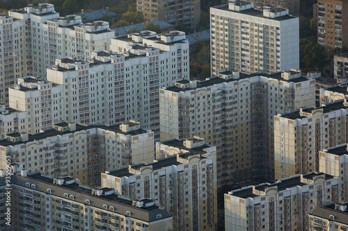 Moscow from a height, the view from the Ostankino tower