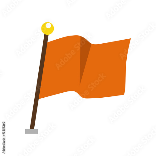 Minimalistic flag vector illustration