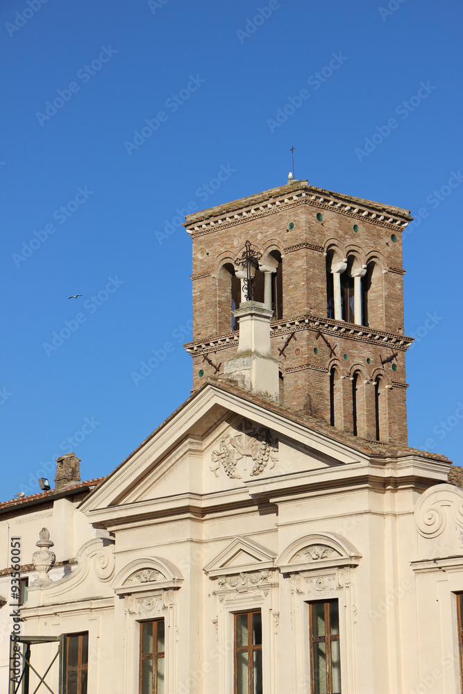 Rome,Italy,Isola Tiberina,church.