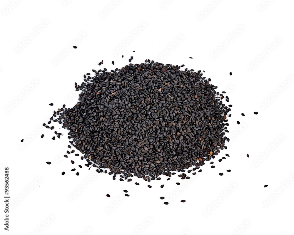 sesame on white background sesame on white background