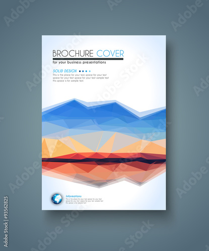 Brochure template, Flyer Design and Depliant Cover © DavidArts